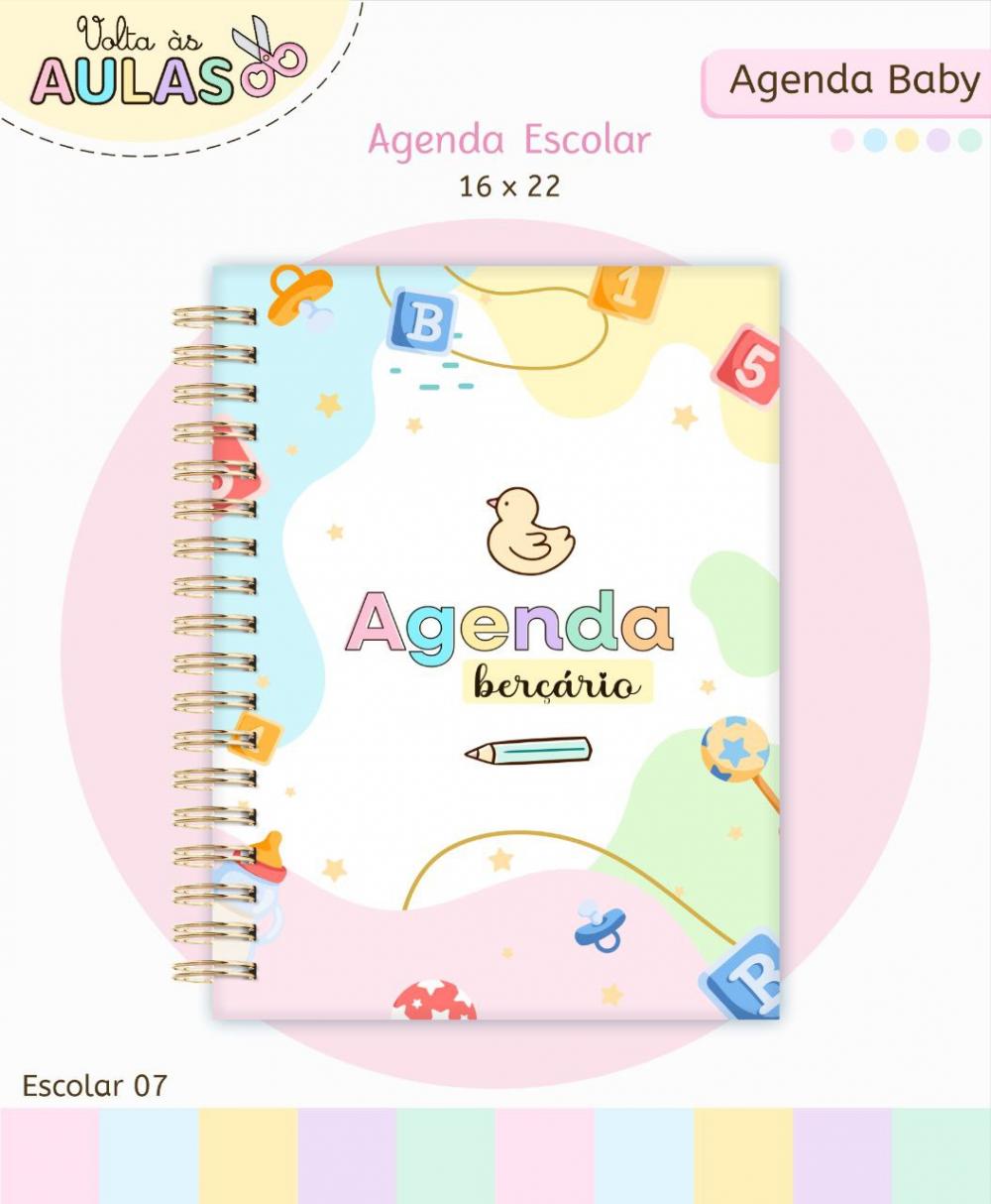 👶📒 Agenda Personalizada Permanente para Creche – Capa Dur