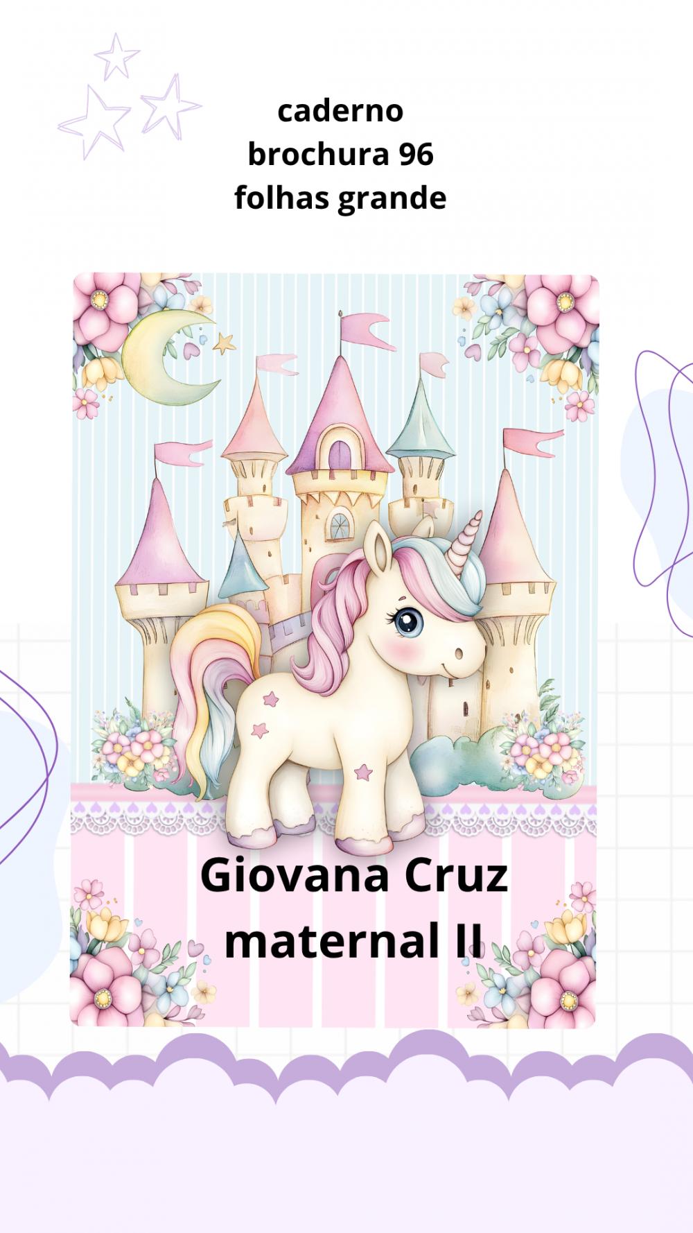 📒 Caderno Brochura Personalizado Grande 96 Folhas | Volta às 