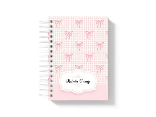 Agenda Personalizada 2027 1 dpp  floral de laço