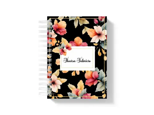 Agenda Personalizada 2027 1 dpp  black floral 1