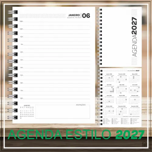 AGENDA PERSONALIZADA 1DPP 2027 TEMA FORMAS  GEOMÉTRICAS TONS VER
