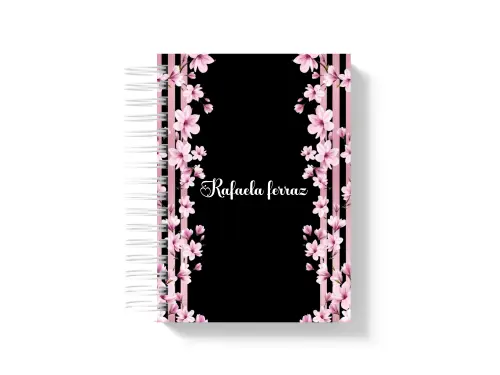 AGENDA PERSONALIZADA 2027 1DPP TEMA BLACK CEREJEIRA