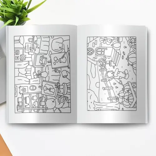 Revista de Colorir Infantil  personalizada tema  bobbies good  ki