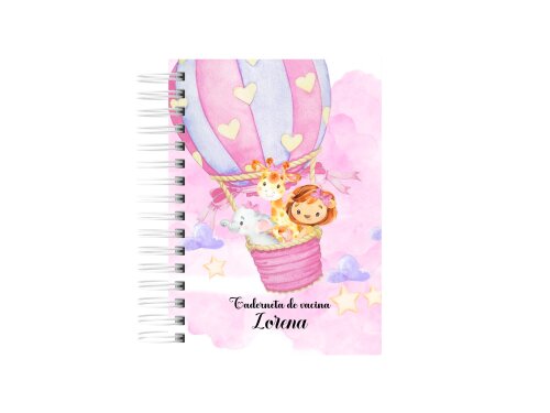 Caderneta de Vacina / Caderneta da Criança – Miolo 7ª Edição Ministério da Saúde | personalizada tema animais baloeiro menina