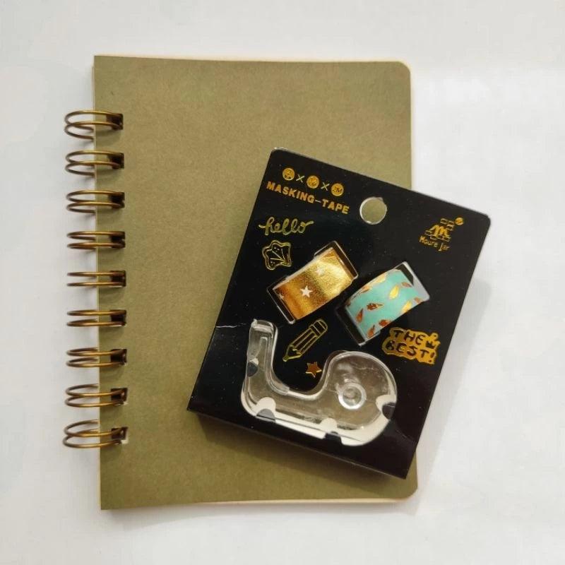 Kit fita adesiva decorada Washi Tape mini com Dispenser®