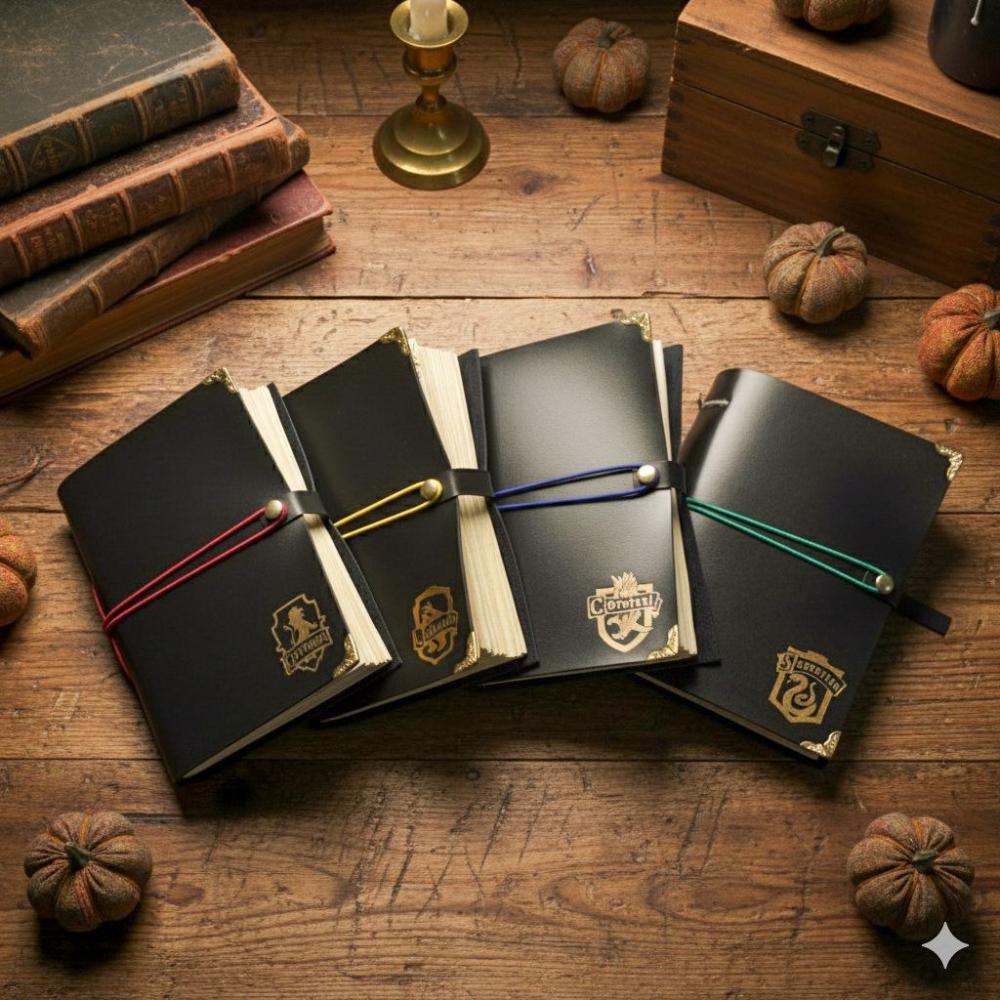Diário Medieval Harry Potter, Folhas Envelhecidas, Casas de Ho
