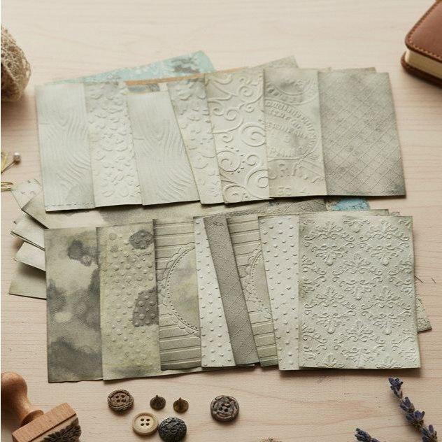 Kit papéis vintage para scrapbook A6