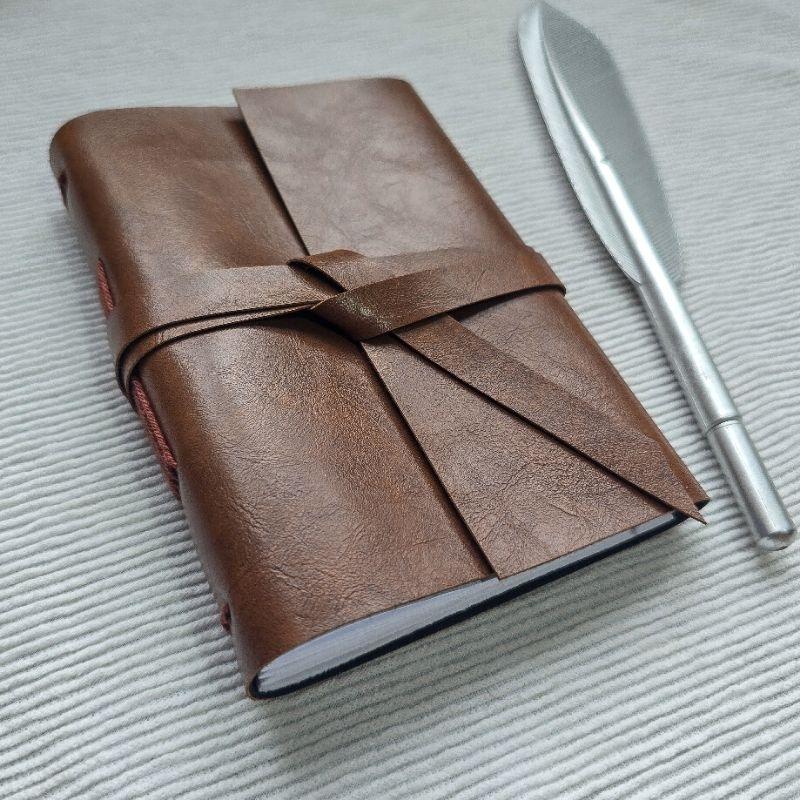 Diário de Viagem Bullet Journal Sketchbook tamanho A6.(marrom 20