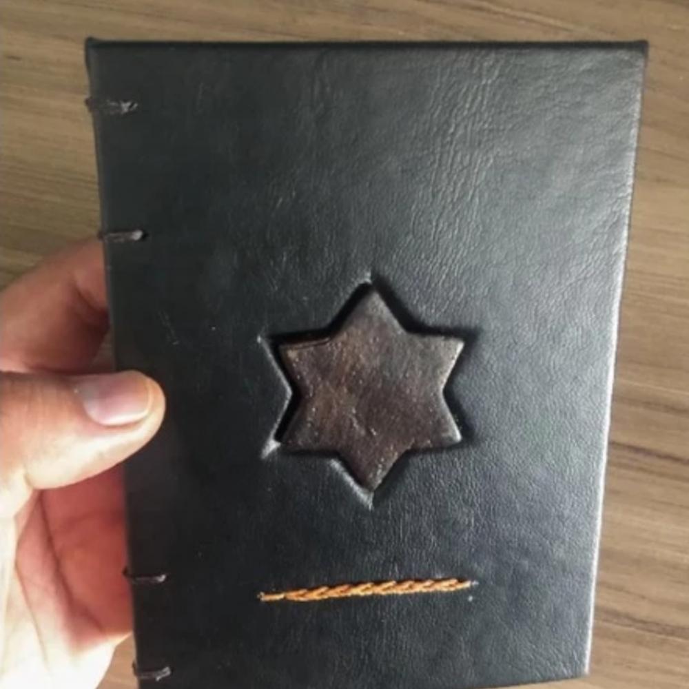 Diário Estrela de Davi, 200 páginas(capa preta)