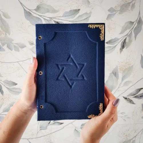 Diário Estrela de Davi®(Azul,Com Nome)