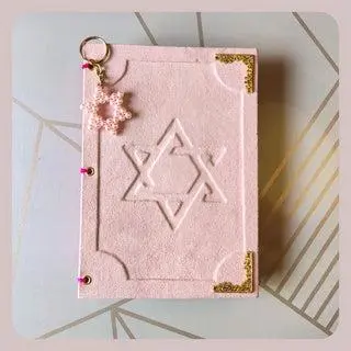 Diário Estrela de Davi®(Rosa,Com Nome)
