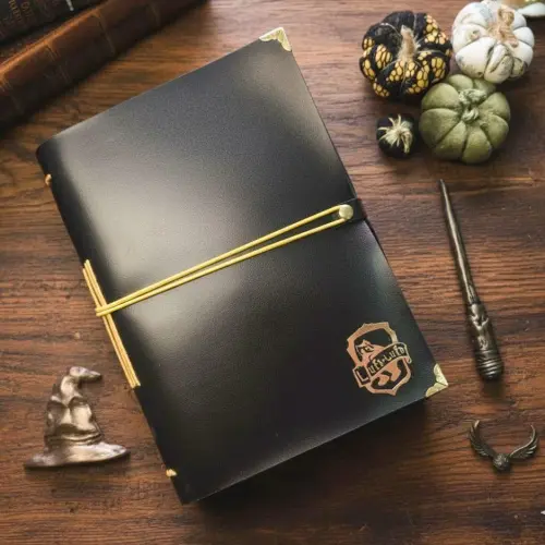 Diário Medieval Harry Potter, Folhas Envelhecidas, Casas de Hogwarts(A6,Lufa-Lufa,200)