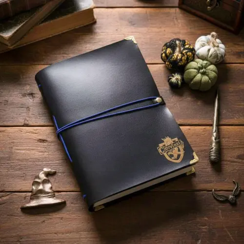 Diário Medieval Harry Potter, Folhas Envelhecidas, Casas de Hogwarts(A6,Corvinal,400)