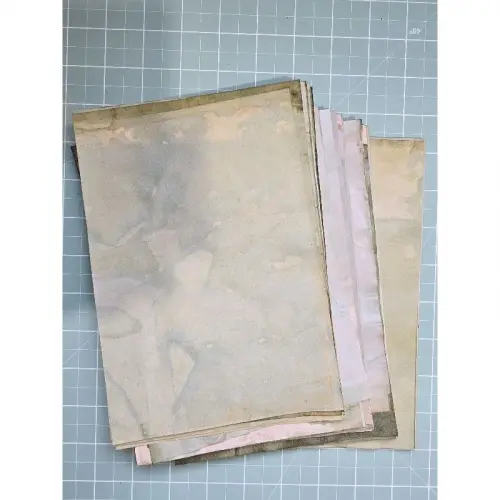 Folhas Envelhecidas Coloridas(tons de verde a5 - 50 un)