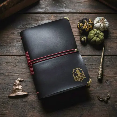 Diário Medieval Harry Potter, Folhas Envelhecidas, Casas de Hogwarts, A5(grifinória,200 páginas)