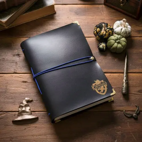Diário Medieval Harry Potter, Folhas Envelhecidas, Casas de Hogwarts, A5(corvinal,200 páginas)