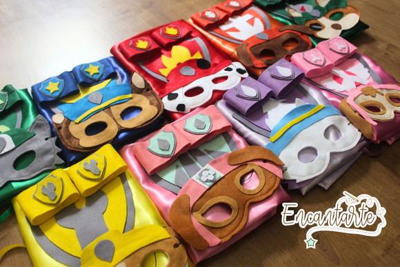 Kit Patrulha Canina (capa+máscara+braceletes)