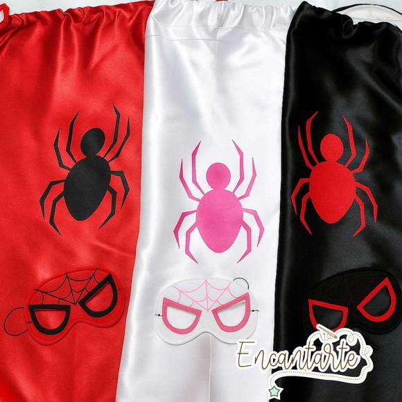 Kit Spider Man (capa + Máscara)