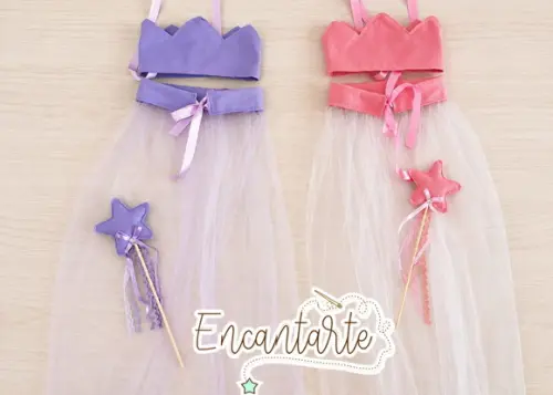 Kit Princesa (coroa+ capa em tule+varinha)
