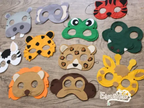 Máscara Animais Safari