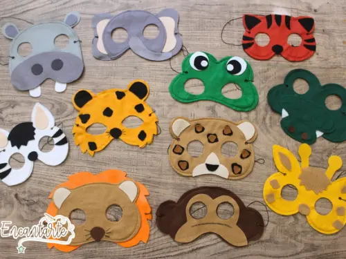 Máscara Animais Safari