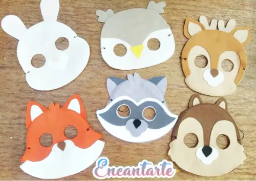 Máscaras Animais do Bosque