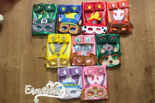 Kit Patrulha Canina (capa+máscara+braceletes)