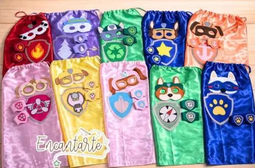 Kit Patrulha Canina (capa+máscara+braceletes)