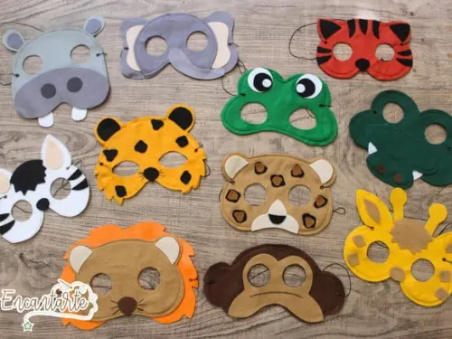 Máscara Animais Safari
