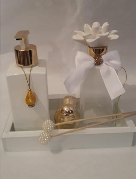 Conjunto Lavabo Luxo -Vitrificado
