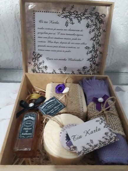 Kit Padrinhos Rustico Luxo