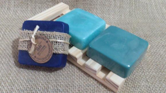 Kit Sabonetes Rústicos no Pallet