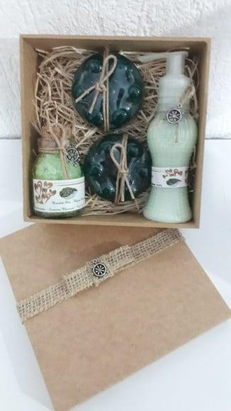 Kit Spa Rustico - Ervas e Flores - Capim Limão