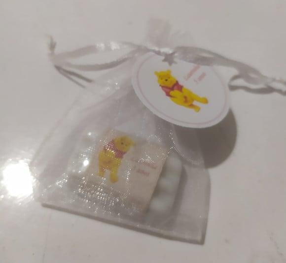 Mini Sabonete - Aniversário - Organza e Tag