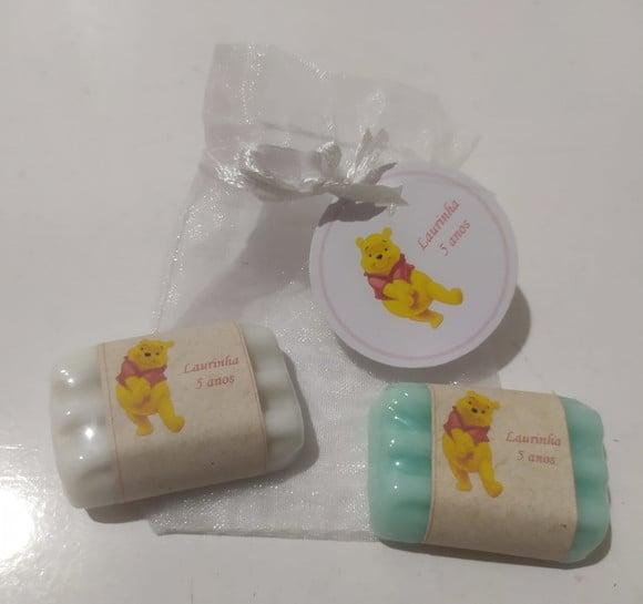 Mini Sabonete - Aniversário - Organza e Tag