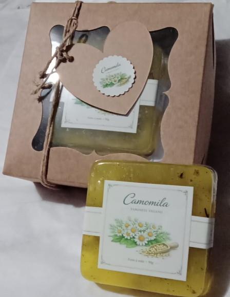 Sabonete Vegano - Caixa Individual - Camomila