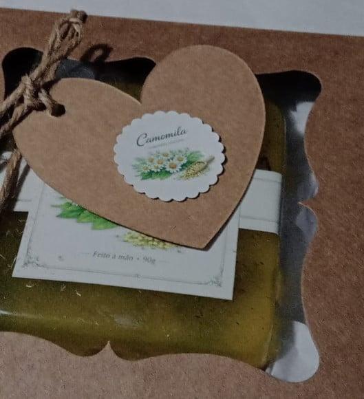 Sabonete Vegano - Caixa Individual - Camomila