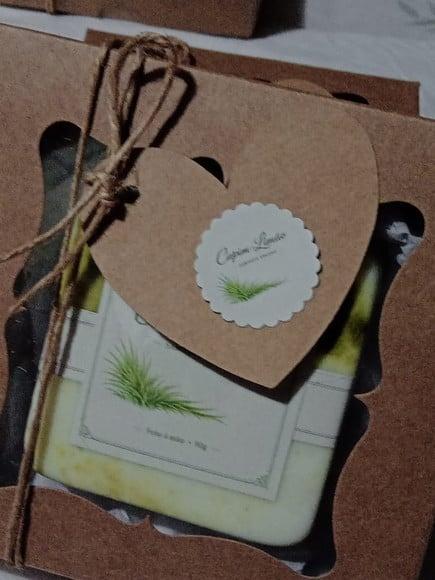 Sabonete Vegano - Caixa Individual - Capim Limão