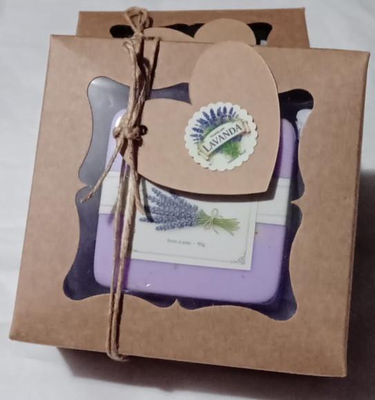 Sabonete Vegano - Caixa Individual - Lavanda