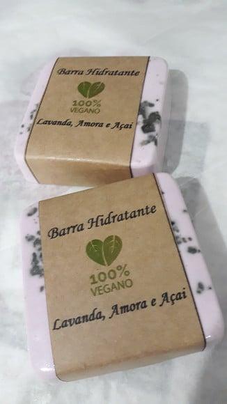 Sabonete Vegano Lavanda, Amora e Açai 100 Grs