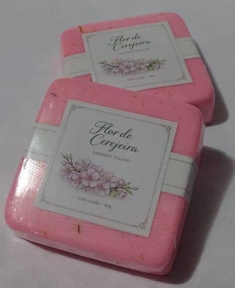 Sabonete Vegano Luxo - Flor de Cerejeira