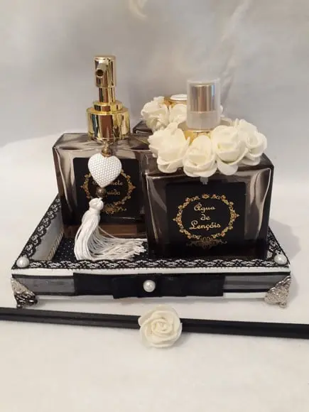 Conjunto Lavabo Luxo - Negro 3 Peças - Promoção