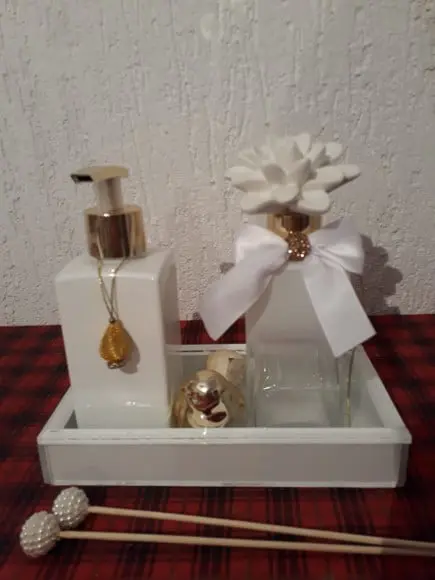 Conjunto Lavabo Luxo -Vitrificado