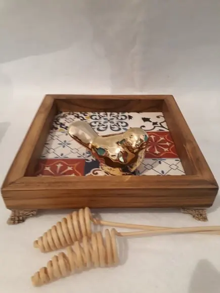 Conjunto Lavabo Madeira Retrô