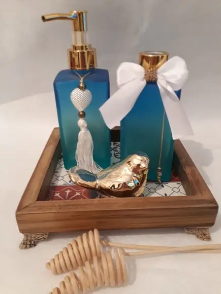 Conjunto Lavabo Madeira Retrô