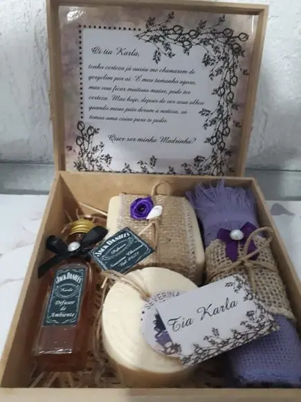 Kit Padrinhos Rustico Luxo