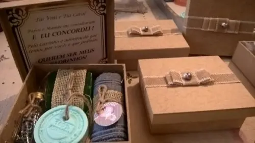 Kit Padrinhos Rustico Luxo