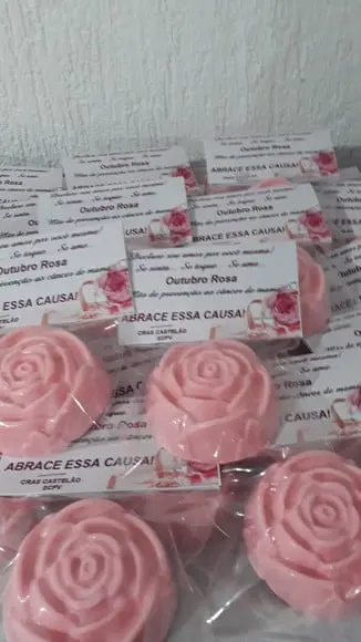 Outubro Rosa - Natal - Personalizado Lapela