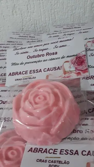 Outubro Rosa - Natal - Personalizado Lapela