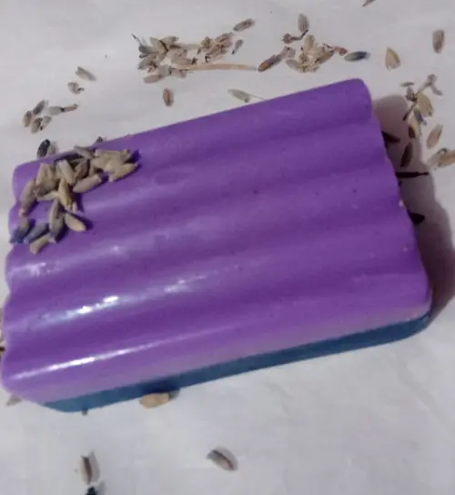 Sabonete Duas Cores -lavanda e Alga Marinha